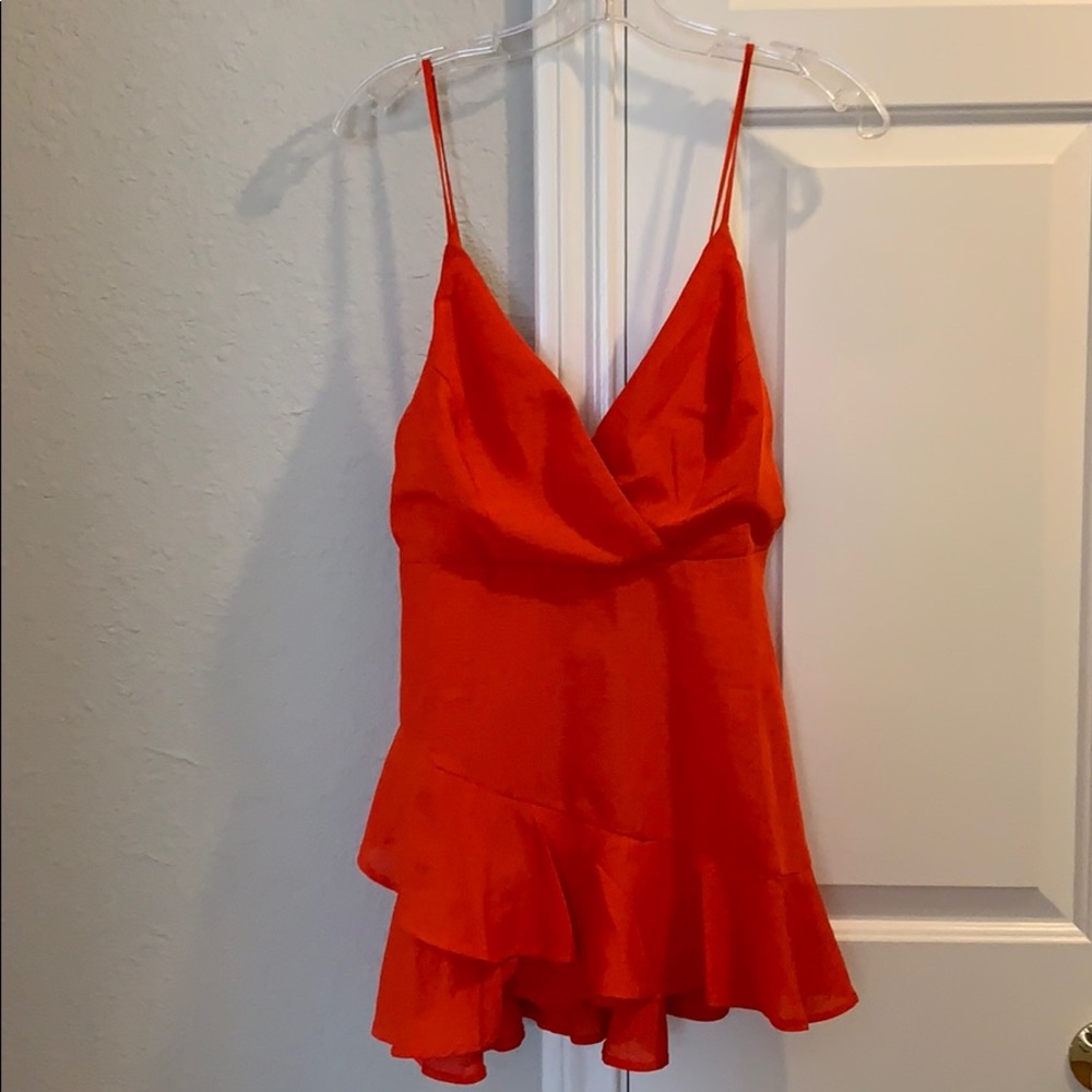 Red forever 21 jumpsuit size small